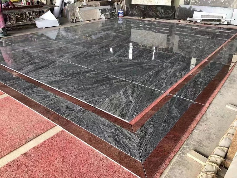 China Juparana Grey Granite Tile
